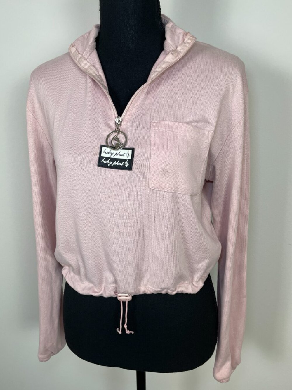 BABY PHAT Pale Blush Pink Cropped top
